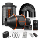 Spider Farmer® 100mm vėdinimo rinkinys su anglies filtru ir GGS valdikliu