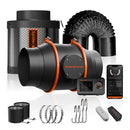 Spider Farmer® 150mm vėdinimo rinkinys su anglies filtru ir GGS valdikliu