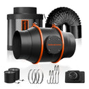 Spider Farmer® 150mm vėdinimo rinkinys su anglies filtru ir greičio reguliatoriumi