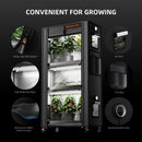 Spider Farmer 120 W LED + 70x35x150 cm 4 aukštų lentyna su tentu + 4 daiginimo padėklai / daiginimo ir auginimo rinkinys