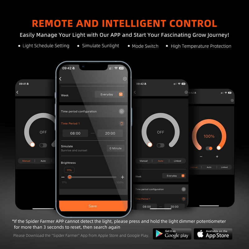 2025 Spider Farmer® G3000 300W LED + Wifi / Bluetooth Smart App