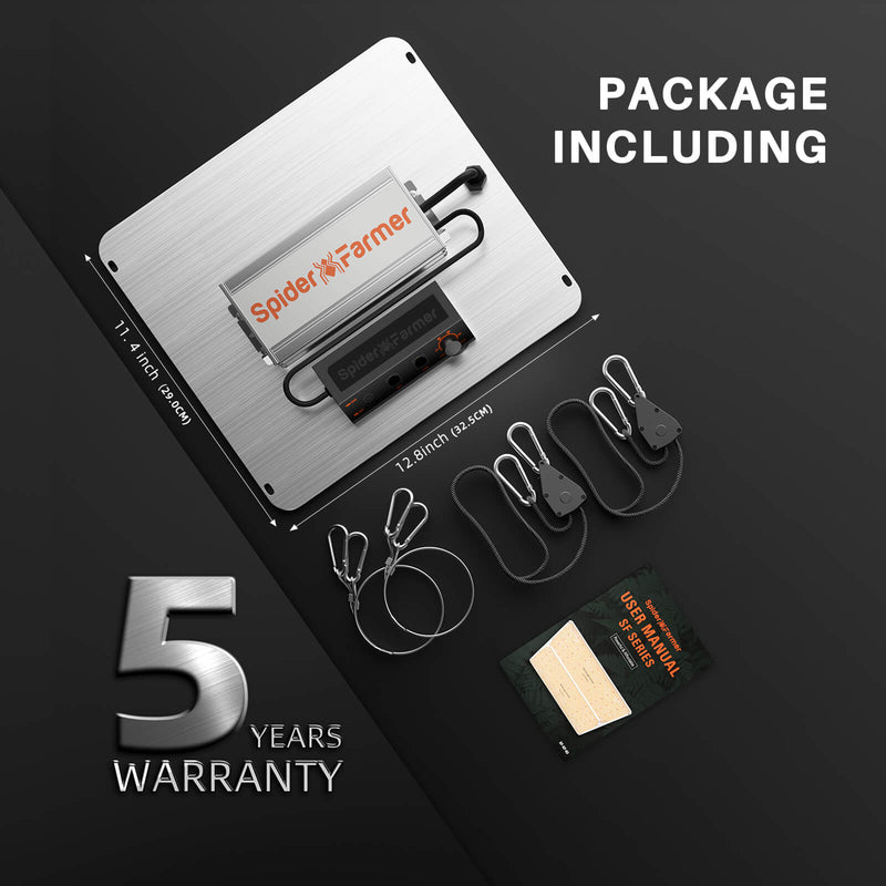 2025 Spider Farmer® SF1000 EVO LM301H LED 100W 90x90cm