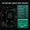 Mars Hydro 120x120x200cm 2000D Pro / auginimo tentas