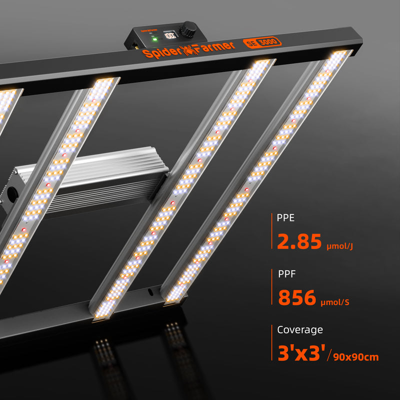 Spider Farmer® SE3000 300W LED Samsung LM301H EVO + Bluetooth / WiFi Smart App