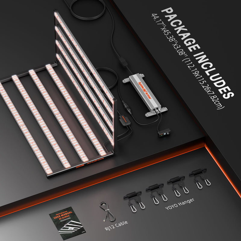 Spider Farmer® SE1000 1000W LED Samsung LM301H EVO + Bluetooth / WiFi Smart App