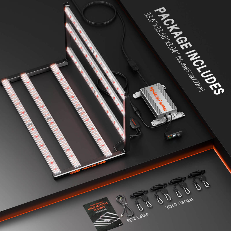 Spider Farmer® SE5000 480W LED Samsung LM301H EVO + Bluetooth / WiFi Smart App