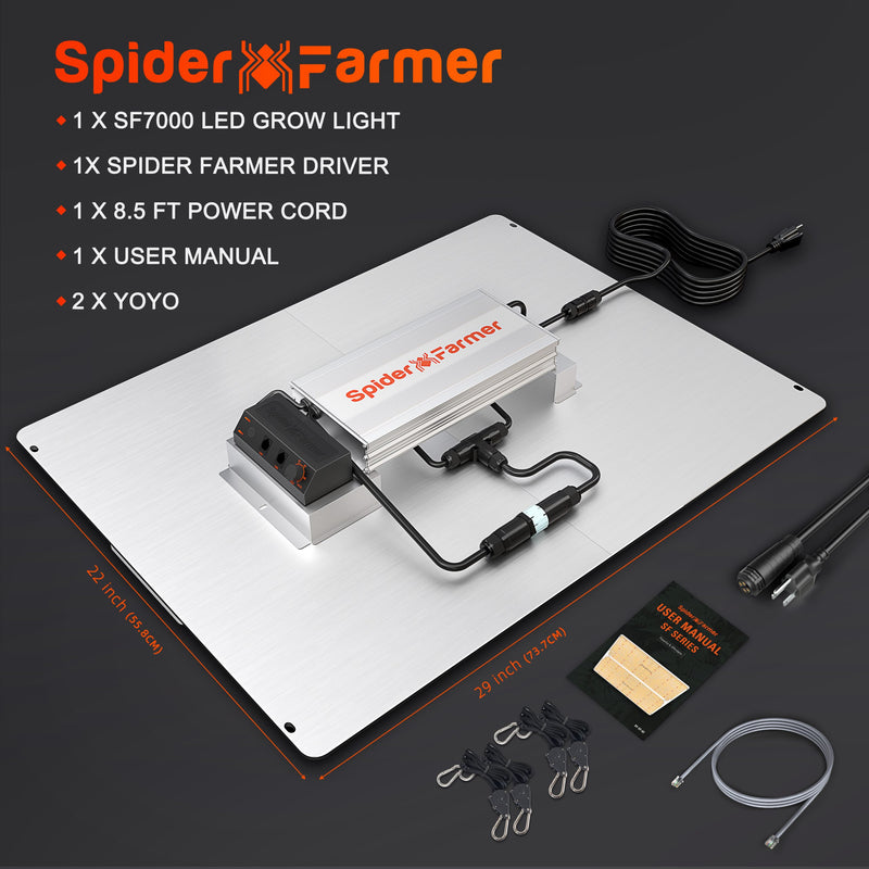 2025 Spider Farmer® SF7000 LED 650W 180x180cm