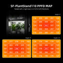 Spider Farmer 120 W LED + 70x35x150 cm 4 aukštų lentyna su tentu / daiginimo ir auginimo rinkinys