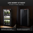 Spider Farmer 120 W LED + 70x35x150 cm 4 aukštų lentyna su tentu / daiginimo ir auginimo rinkinys