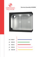 Secret Jardin Hydro Shoot 240W - 240x120x200cm / auginimo tentas