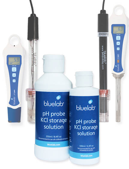 Bluelab pH Probe KCl Storage Solution 100ml, 250ml / pH matuoklių apsaugai