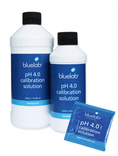 Bluelab pH4 Calibration Solution 250ml, 500ml / pH matuoklių kalibravimui