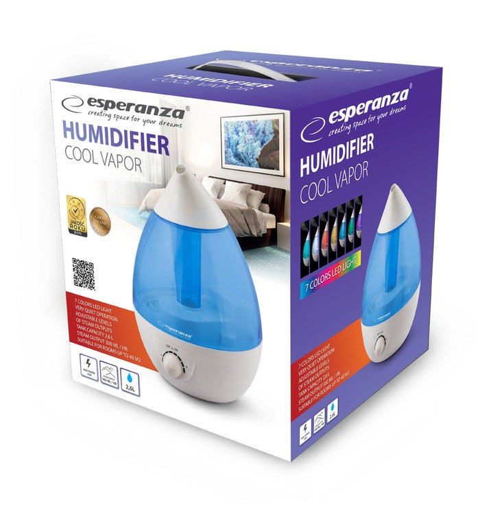Esperanza 2.6L Cool Vapor 300ml/h / oro drėkintuvas