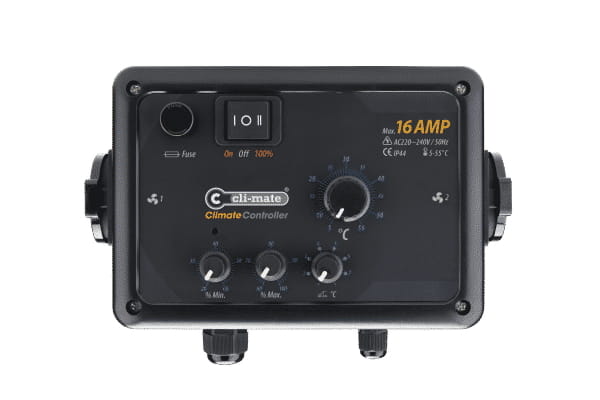 Cli-Mate 16A 2 vent. / temperature and vent. speed controller