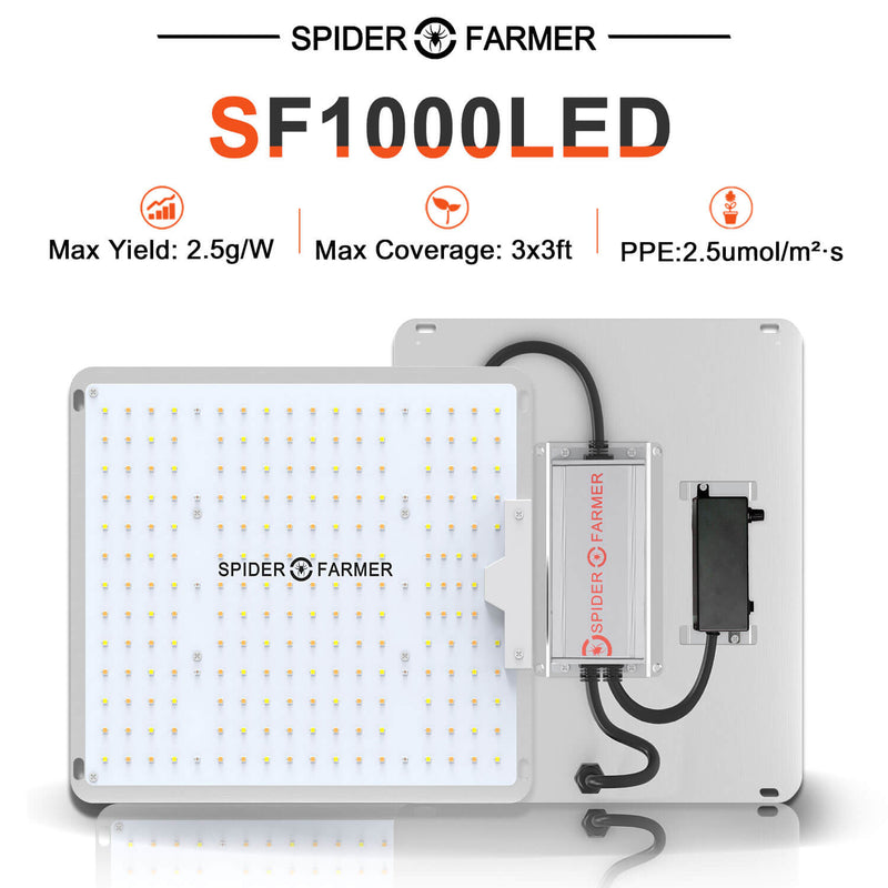 2023 Spider Farmer® SF1000 LED 100W 70x70cm
